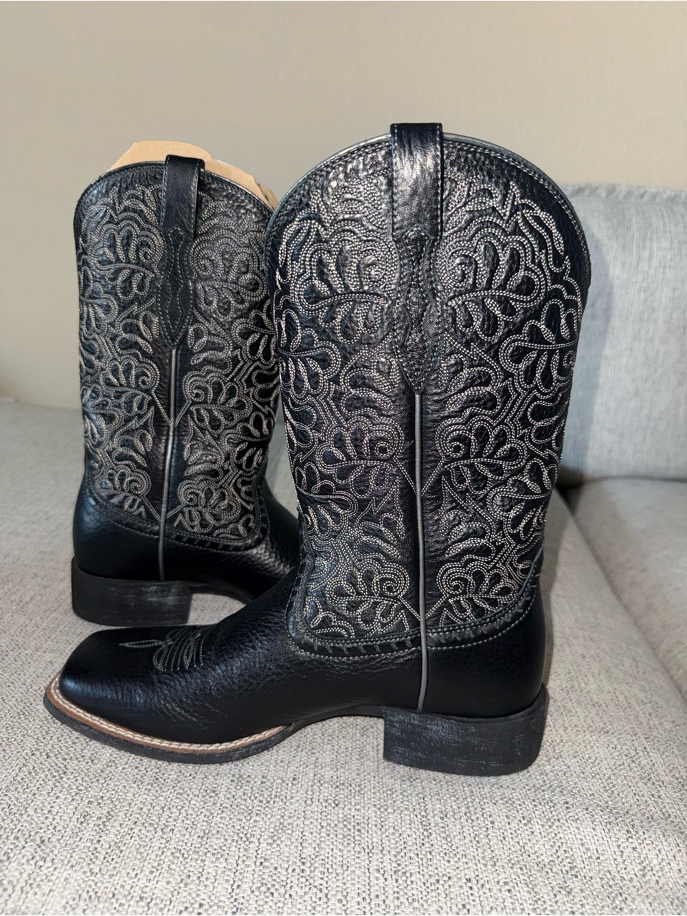 Ariat Black Western Cowboy Square Toe Boots